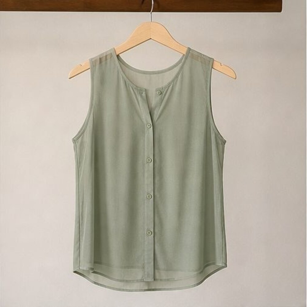 Sage Wrap Blouse
